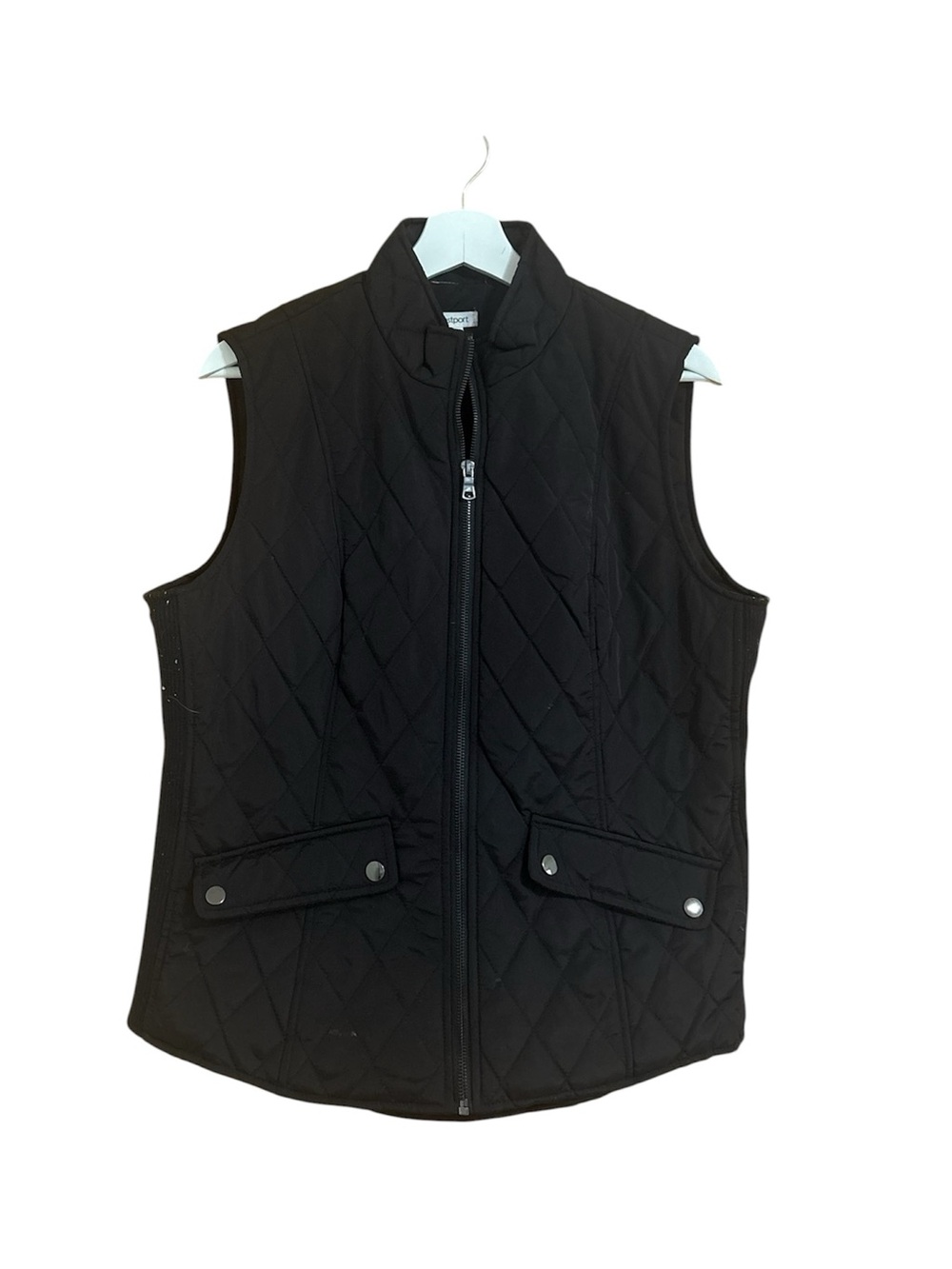 Westport Size Large Black Quilted Vest